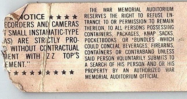 ZZ Top Concert Ticket Stub April 5 1980 Syracuse New York | eBay ZZ Top Concert Ticket Stub April 5 1980 Syracuse New York | eBay
