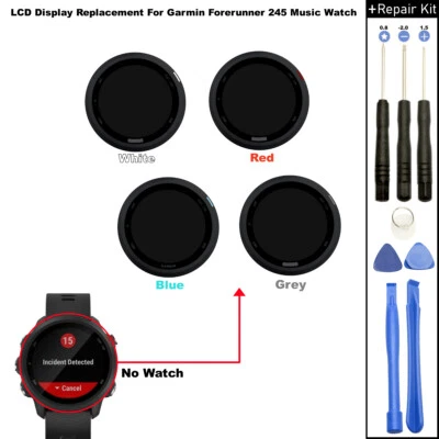 For Garmin Forerunner 245 Music GPS Smartwatch LCD Display Screen Replacement BN