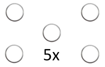 5 Stück Aluminium Ringe Alu Scheibe Dichtung U-Scheibe 48x55x2 mm DIN 7603 FormA
