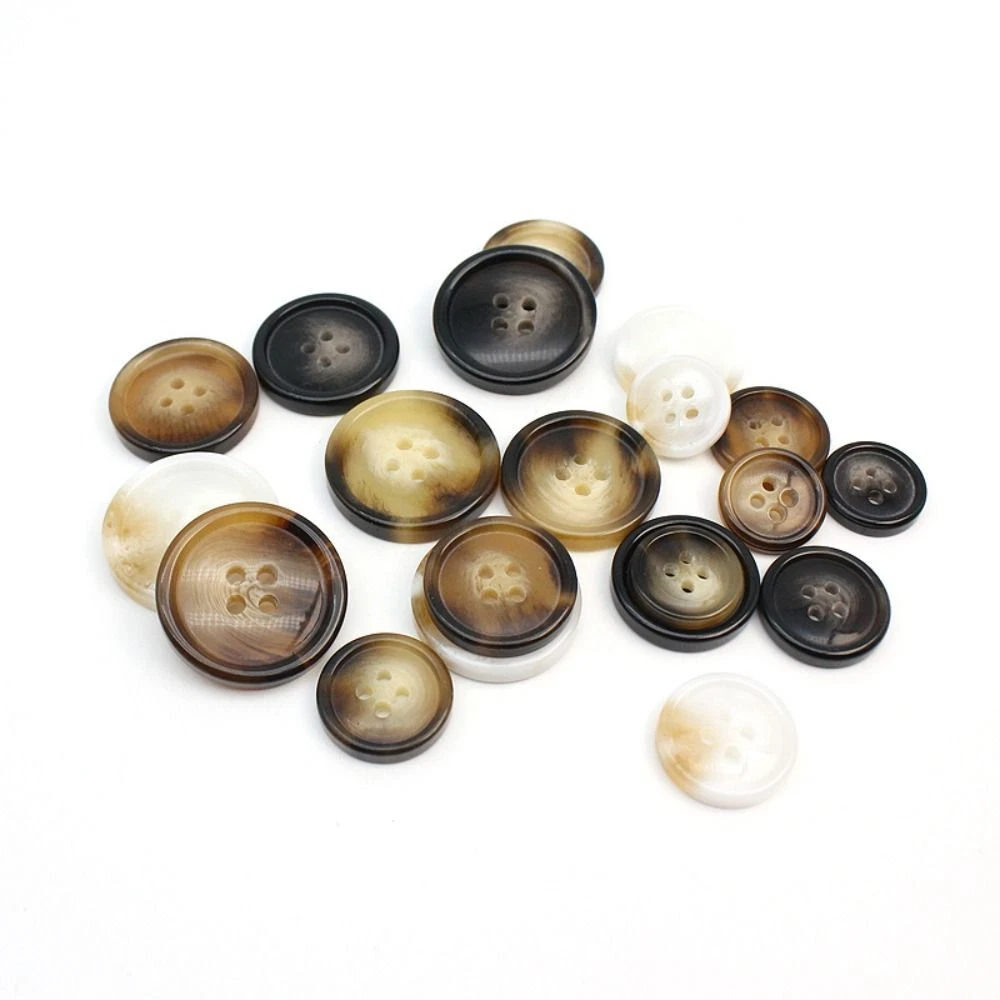 Brown Buttons White Large Buttons Sewing Buttons for DIY Sewing Crafts