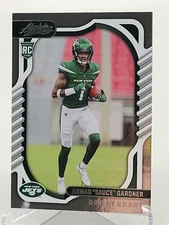 2022 PANINI ABSOLUTE AHMAD SAUCE GARDNER ROOKIE BASE CARD NEW YORK JETS NFL