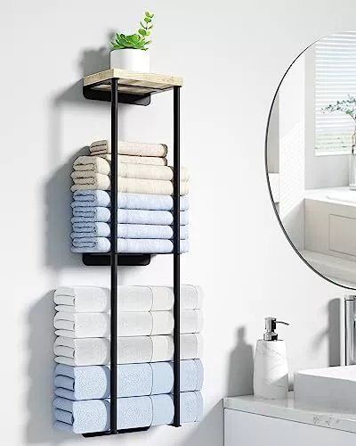 Rolled on sale towel storage