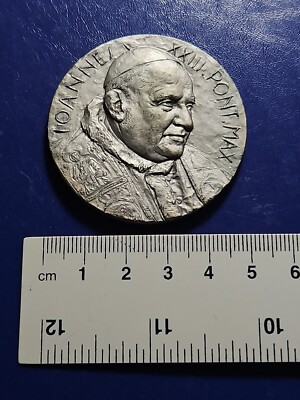 Joannes XXIII Pont Max Silver Tone Religious Catholic (M.T.#50003