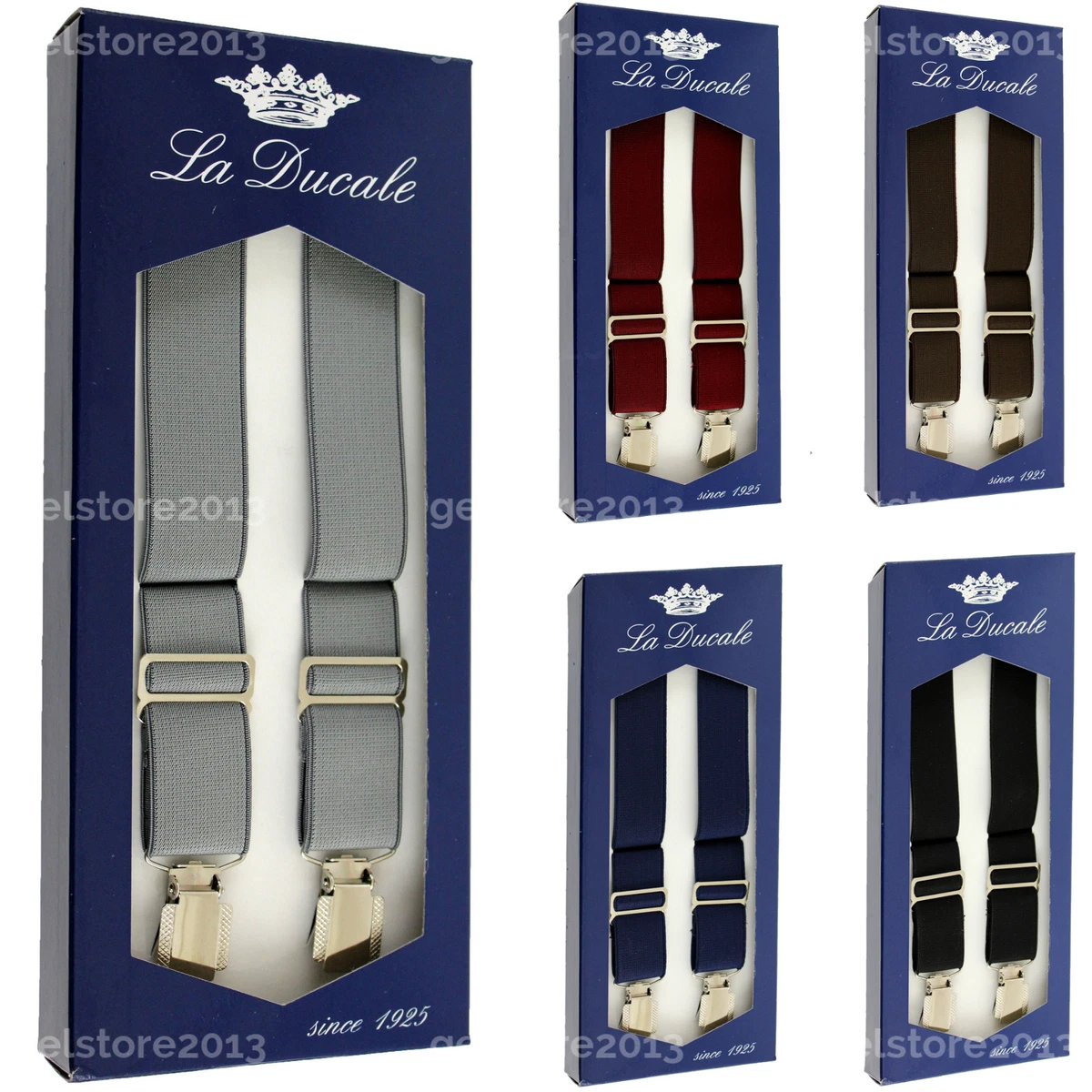 Bretelle Colorate Uomo Bretelle San Patrizio AMPIL - Regolabili Fino A 119cm Con Clip Metalliche Bretelle Regolabili - Foto 3