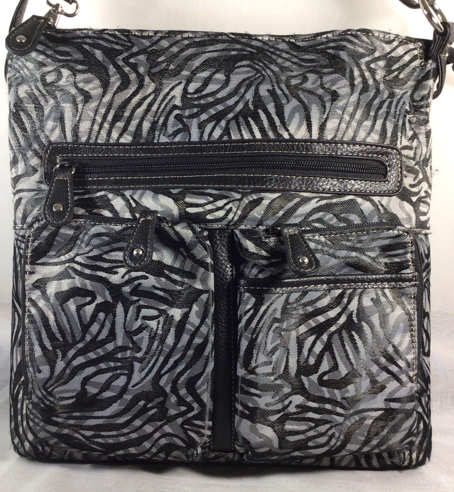 MultiSac Crossbody Handbag Adjustable Strap Black… - image 2