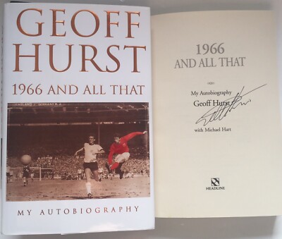 Geoff Hurst signiert Buch WM 66 Original signed Unterschrift Signatur Autogramm