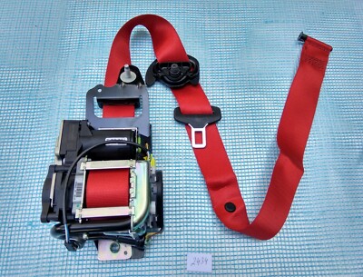 Red 2-Dot Static Seat Belt For Mercedes R107 Lap Belt – New Red Webbing