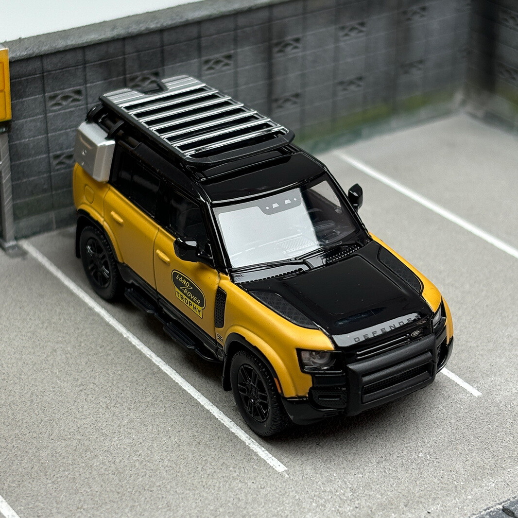ARbox 1/64 Scale Land Rover Defender 110 Black/Yellow 2023 Diecast