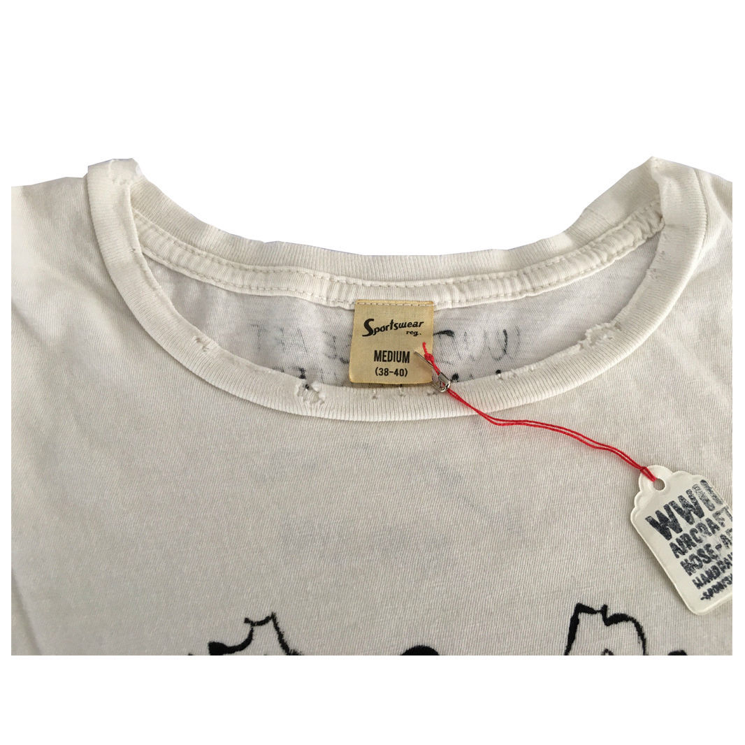 T-shirt Homme Sportswear Slim - Couleur Rouille - 100% Coton Made In USA - Taille L - Neuf Avec Étiquettes
