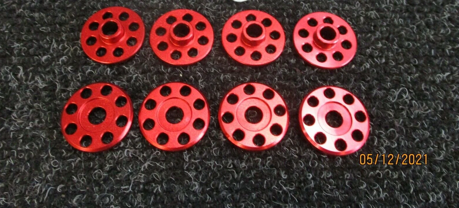 Honda CR125 1995 DOCWOB red alloy front fender top hat washer fitting kit