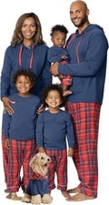 PajamaGram Pajama Set - Family PJs, Red  Blue Plaid kids size 10 new with tags