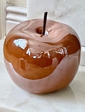 WESTWING NEU LUXUS DESIGNER DEKORATION KERAMIKAPFEL TOFFEE 15 cm ZEITLOS EDEL