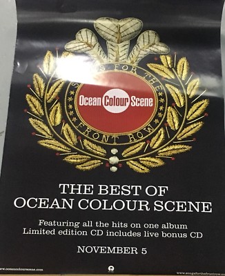 OCEAN COLOUR SCENE ORIGINAL PROMOTIONAL RECORD SHOP POSTER THE BEST OF