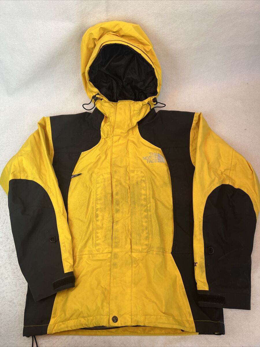 The North Face Yellow And Black Men's Gore Tex Jacket Size The North Face Yellow And Black Men's Gore Tex Jacket Size