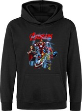 Image of Avengers Hoodie, Superhero Marvel Comics Pullover Avengers Characters Hoodie Top