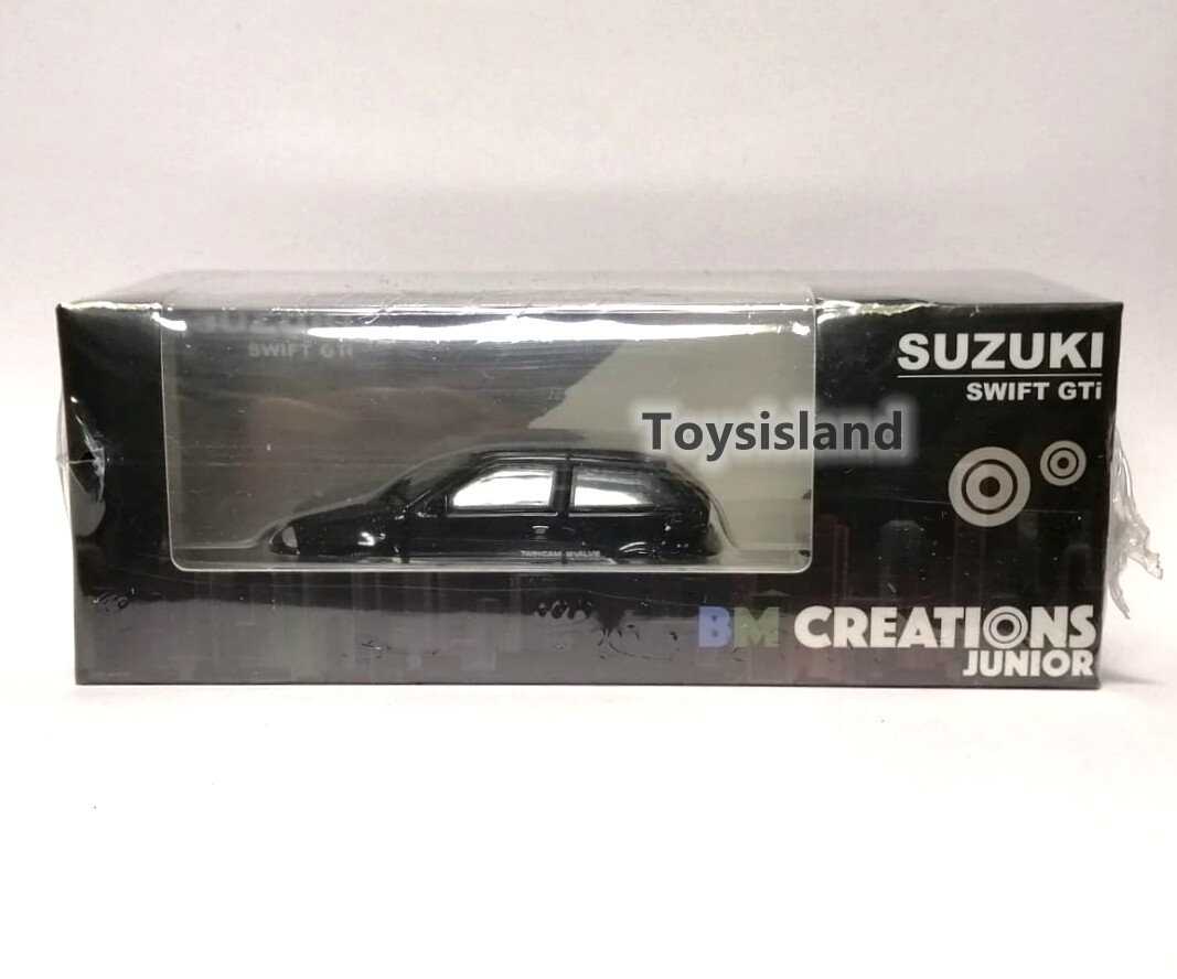 BM Creations JUNIOR BMC 1/64 Suzuki Swift GTi 1989 Black NEW