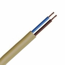 0.5MM 2 Core 2192Y Flat Table Lamp Flex Cable Gold Brass 3AMP Lighting cable  4.50 per metre