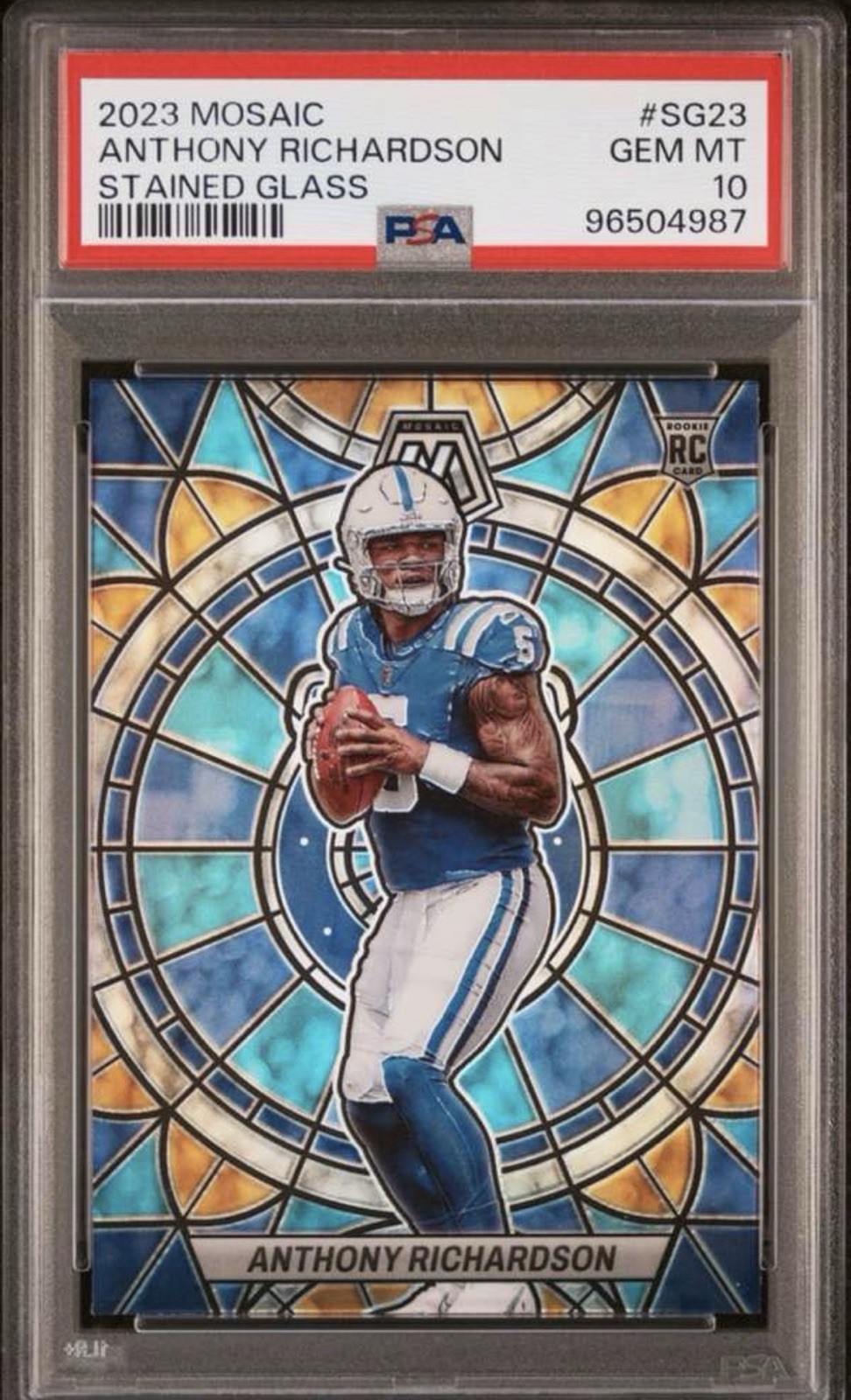 Anthony Richardson Panini Mosaic Stained Glass #SG23 Base