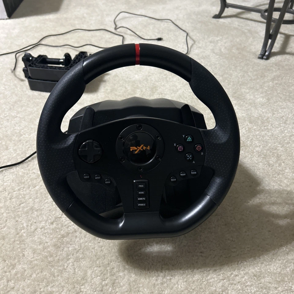 PXN V900 Gaming Steering Wheel Pedals Compatible with PS4, PS3, PC, Xbox, Switch - Image 3 of 4