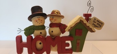 B. Lloyd Snowman Couple Figurine 2013
