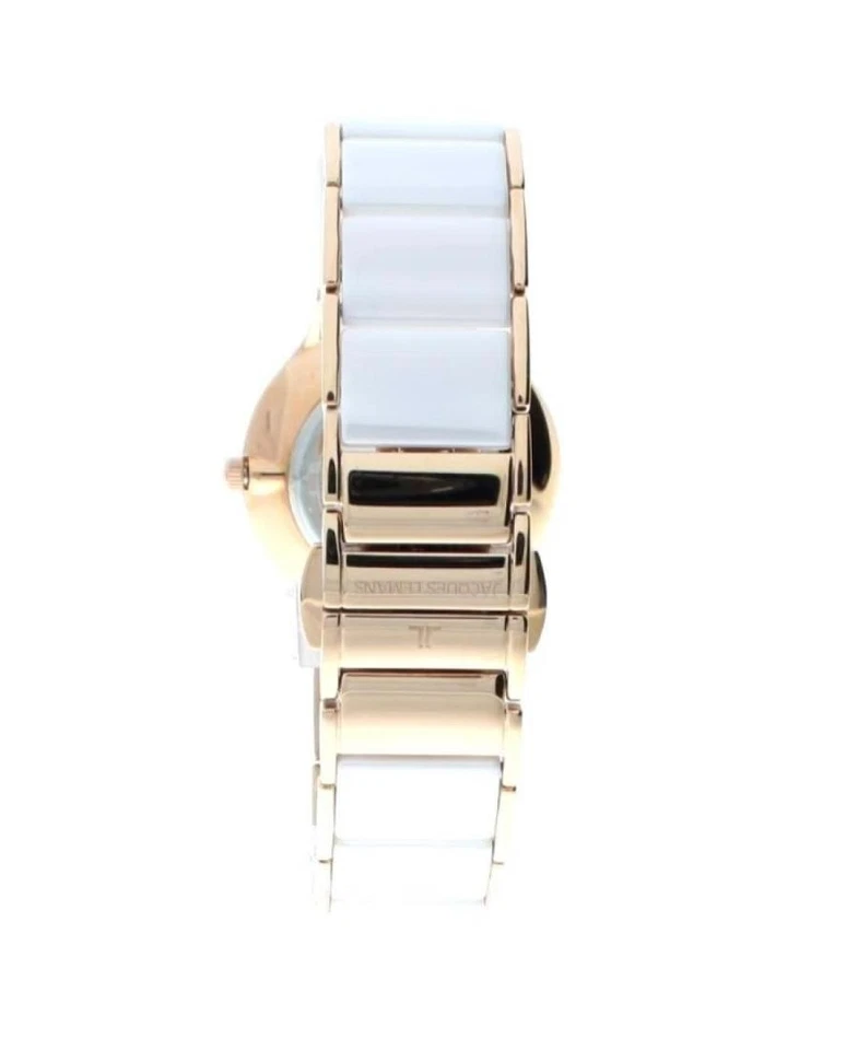 JACQUES LEMANS Relógio Feminino Analógico Quartzo Casual Vestido Clássico Mostrador Branco Waterpr - Imagem 3 de 4