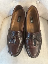 GH Bass Co Nelson Tassel Loafers Dress Shoes Men s Size 11 D Burgundy Leather