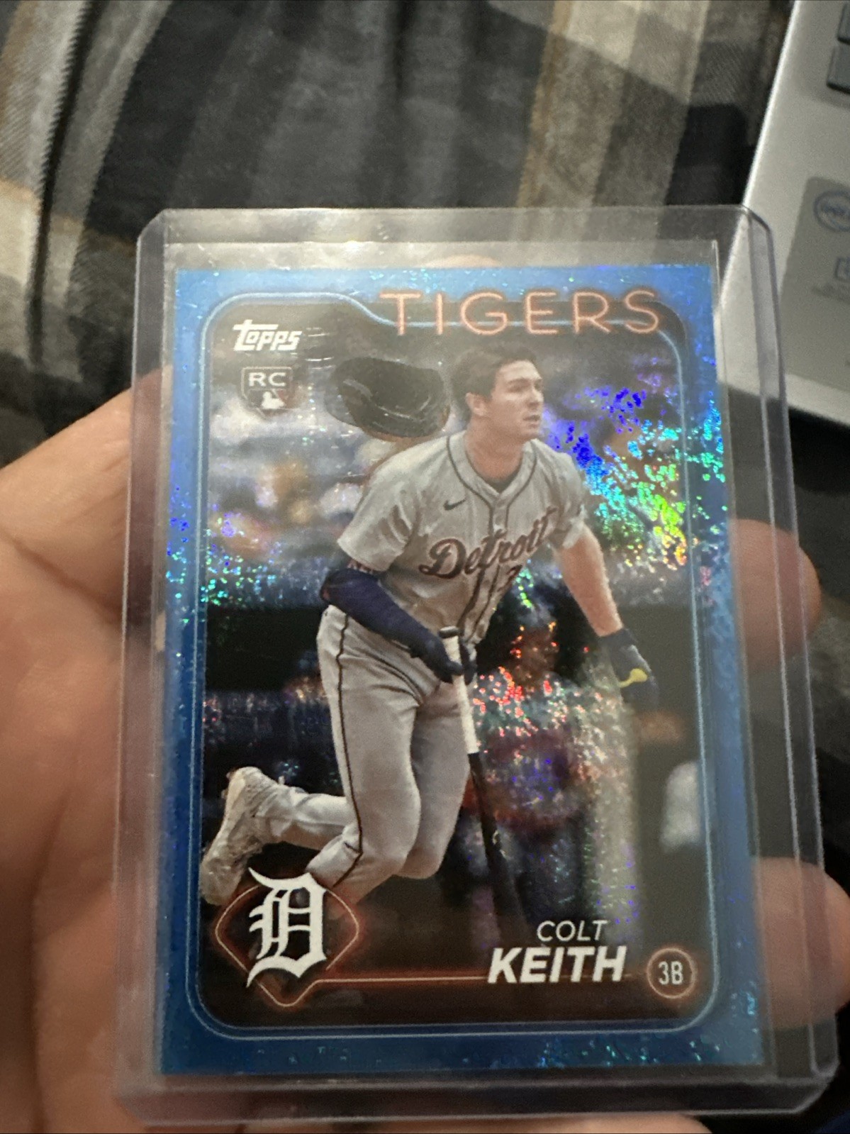 2024 Topps Update Series - Colt Keith #US73 Blue Holo Foilboard 212/999 (RC)