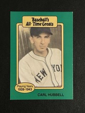 1987 Hygrade Baseball's All-Time Greats - Carl Hubbell No Logo on Cap Visible