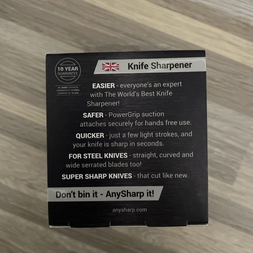 AnySharp Pro World's Best Knife Sharpener, with PowerGrip - Gray - New - Picture 2 of 5