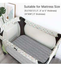 Biloban Waterproof Protector Pad 27x38 Inches Grey 2 Pack New Open Bag