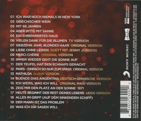 Udo Jürgens - Merci, Udo! (CD, Comp) (Near Mint (NM or M-)) - 3745745374 - Bild 2 von 3