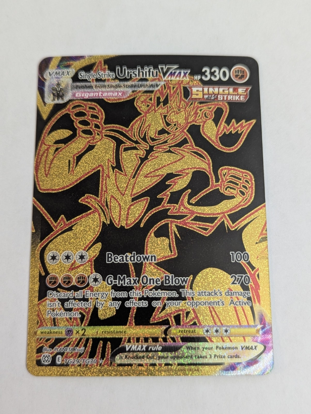 Pokemon TCG - Single Strike Urshifu VMAX (Secret) Brilliant Stars TG29/TG30 NM