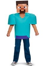 Minecraft Pixel Steve Classic Child Costume