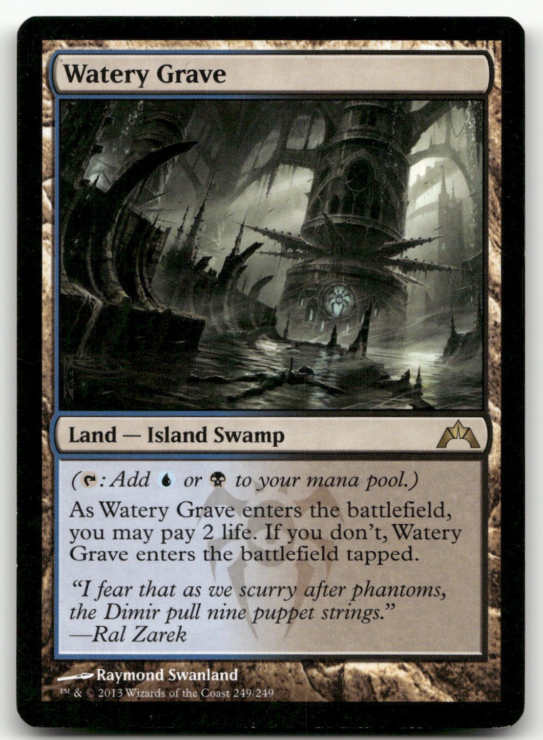 Watery Grave #249 (NM) Gatecrash GTC Magic MTG