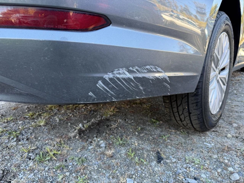 2019-2021 Volkswagen Jetta Rear Bumper Cover Some Loose Paint Gray - Image 4 of 4