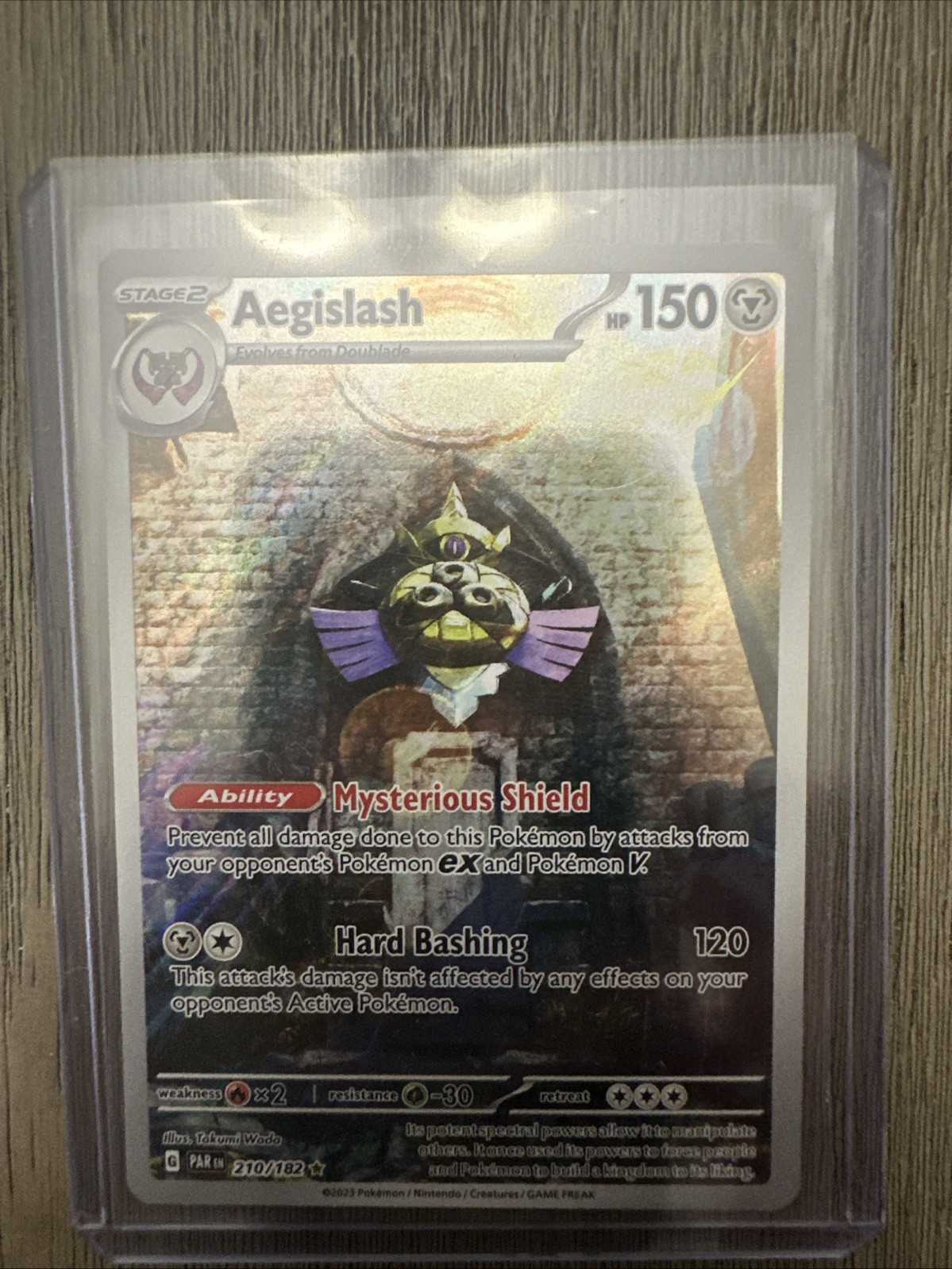 Aegislash 210/182 Paradox Rift Holo Illustration Rare Pokemon TCG Single Card