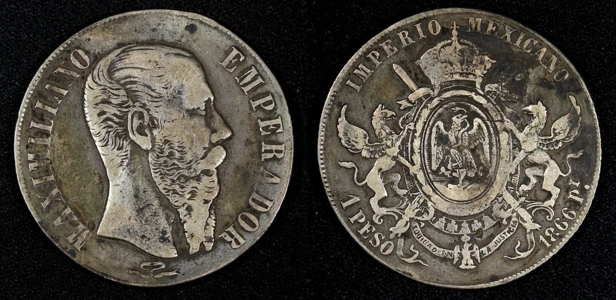 Preços baixos em Moedas de prata Império Mexicano de maximiliano