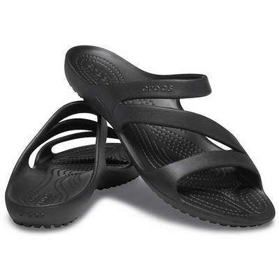 Crocs Kadee II Black Sandals. Sz 9. NWT!