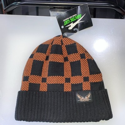 ARCTIC CAT BEANIE, TEAM ARCTIC ORANGE PLAID 5253-157