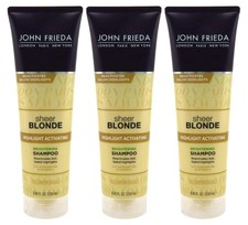 John Frieda sheer blonde Shampoo For Lighter Blondes 8.45 oz Pack of 3 