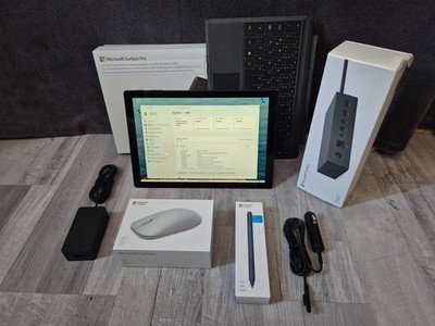 Microsoft Surface Pro 6 i5 inkl. Stift, Maus, Docking, Tastatur, Autolader