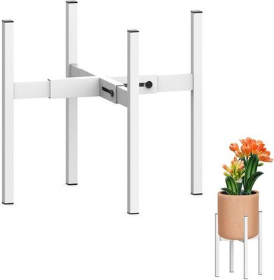 Heavy Plant Stand for 10''-16'' Pot Indoor Outdoor Corner Adjustable Metal Duty