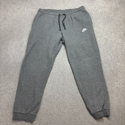 Nike Trainingshose Erwachsene X Large grau Y2K Swoosh Fleece Hip Hop Baggy Jogginghose Herren