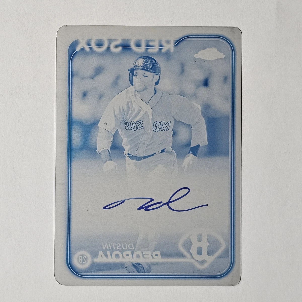 Topps Dustin Pedroia Autographed Baseball Sports Trading Cards