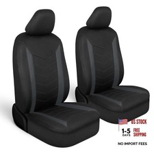 SpillGuard 2 Seat Covers for Cars Seat Front Seat Covers Charcoal Gray