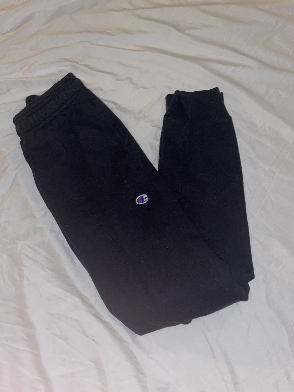 Champion Men's Closed Bottom Light Weight Jersey Jogger - Black, Size S