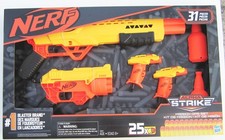 Nerf Alpha Strike 4 Guns 31-pc Set Rifle Foam Dart Blaster Toy Gift Set NEW 2021