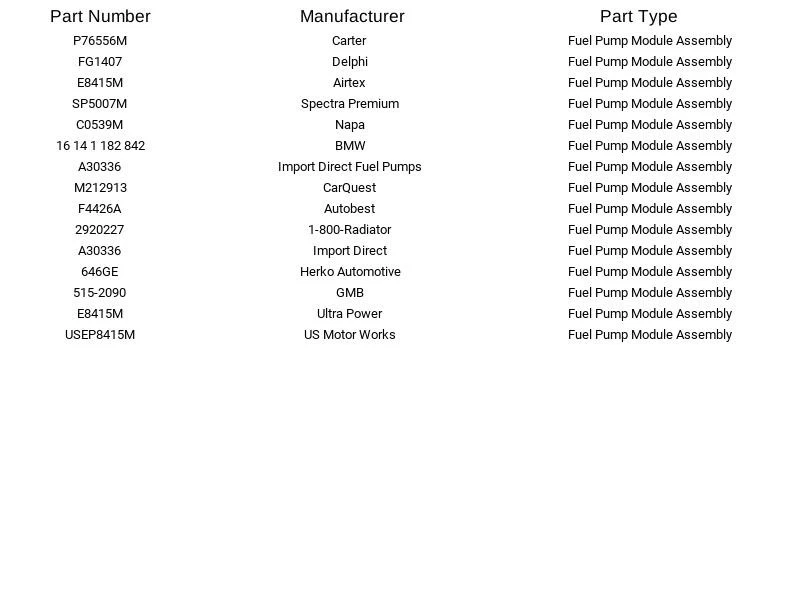 Módulo de bomba de combustible Herko 646GE para BMW 318ti 318i 1,8 L 1,9 L 1995-1999 Foto 4 de 4