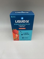 Liquid I.V. Hydration Multiplier, Electrolyte Drink Mix Strawberry 15 Count