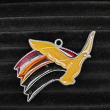 Vintage Rainbow And Dove Sun catcher Stained Glass Window Decor
